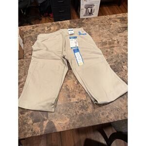 NWT LEE RIDERS Khaki Easy Care Front Zip Pants - SIZE 12p